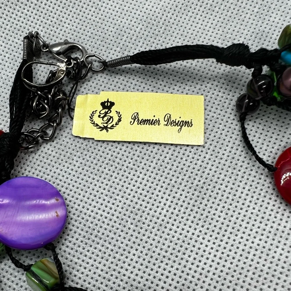 🆕 Vintage multicolored Rare necklace - Picture 11 of 11